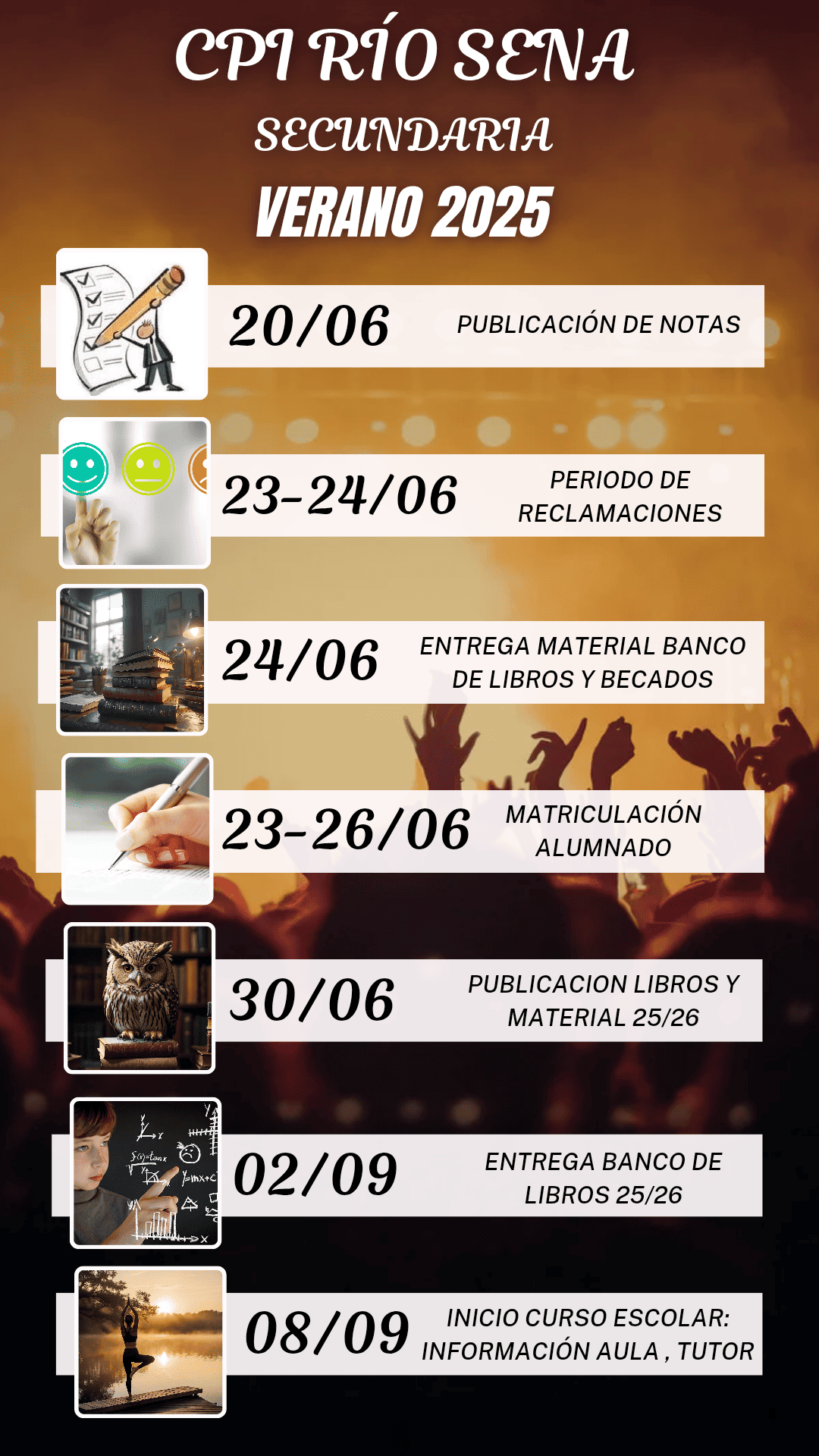Informaciones final de curso